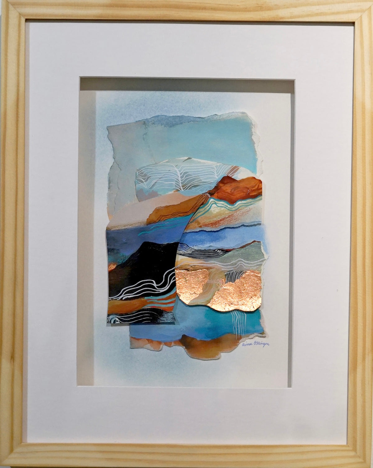 ‘Echos of Blue Series: #3” (2026) by Aimee Ollinger