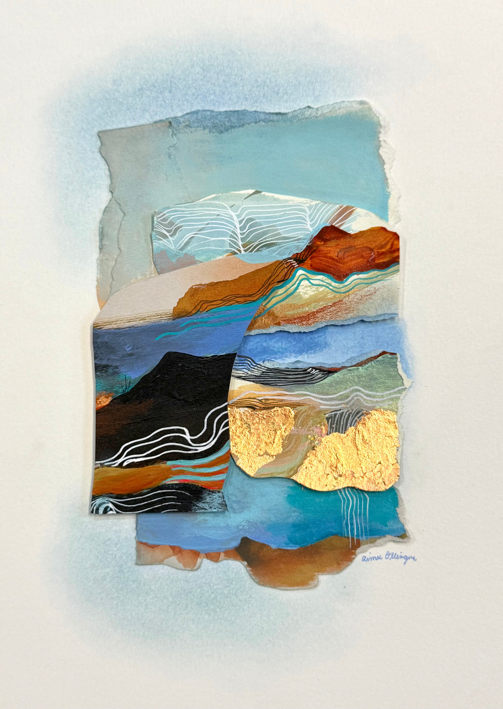 ‘Echos of Blue Series: #3” (2026) by Aimee Ollinger
