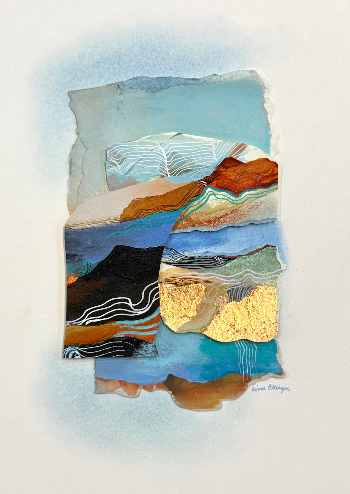 ‘Echos of Blue Series: #3” (2026) by Aimee Ollinger