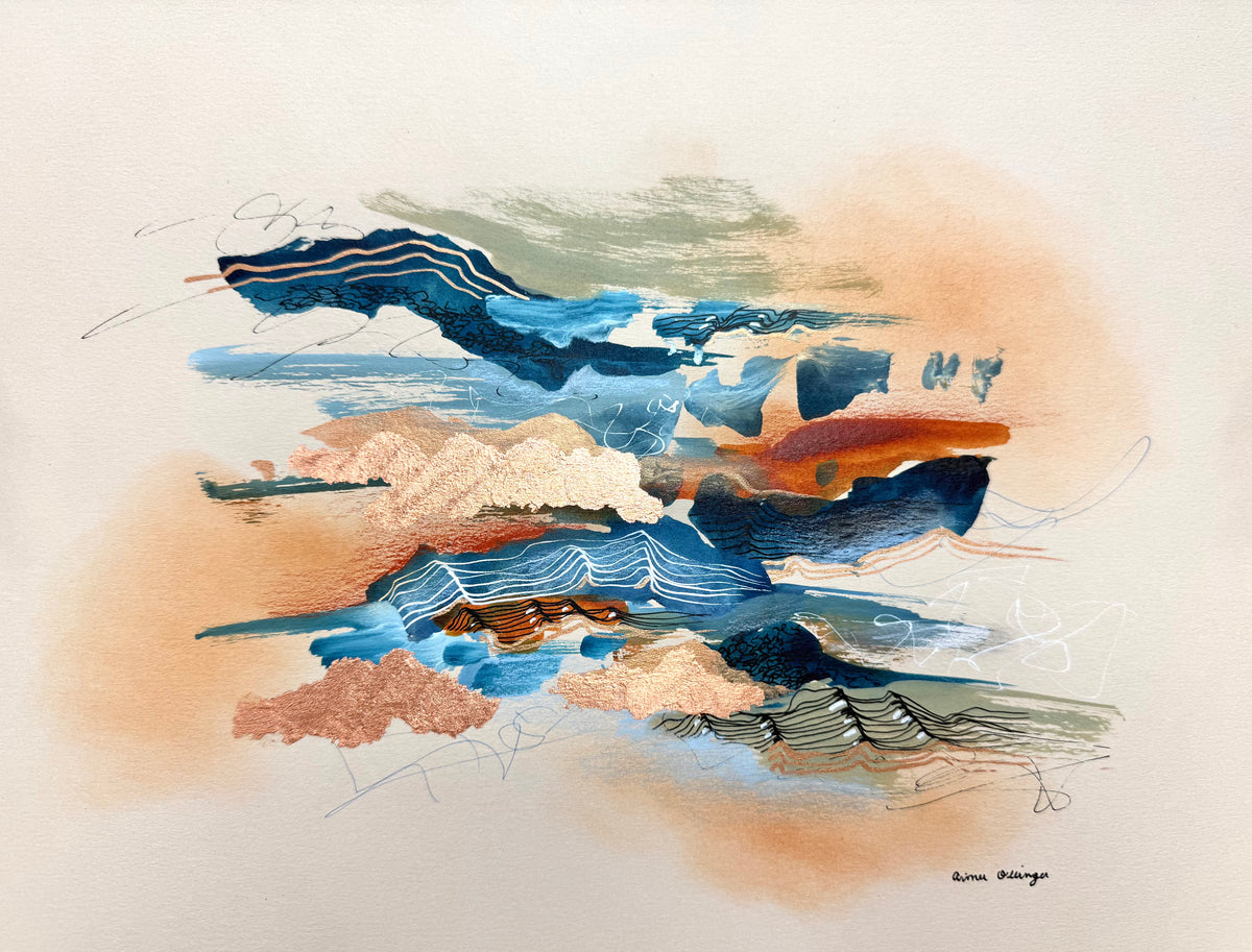 ‘Indigo Strata’ (2026) by Aimee Ollinger